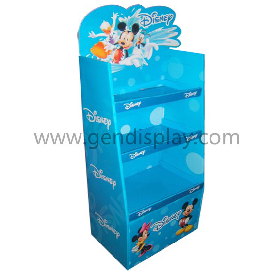 Cardboard Custom Pop DISNEY Toys Floor Display Shelf Stand (GEN-FD317)