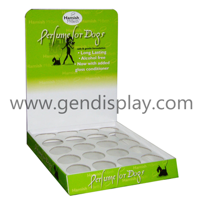 Cardboard Counter Display Box With Holes For Pet Products (GEN-CD045)