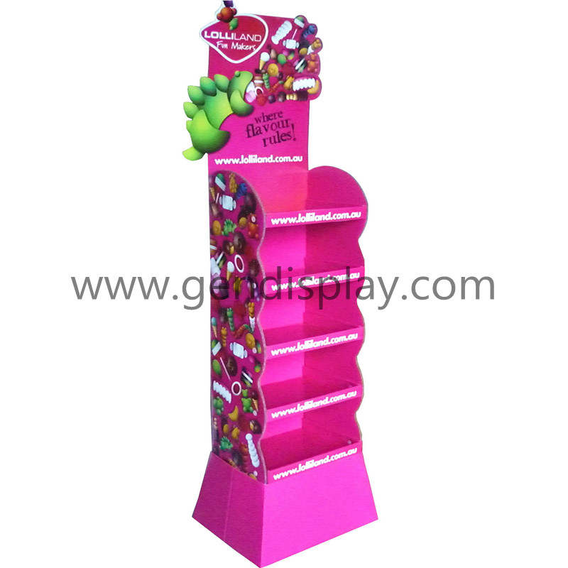 Custom Cardboard Display Stand For Candy,Candy Display (GEN-FD068)