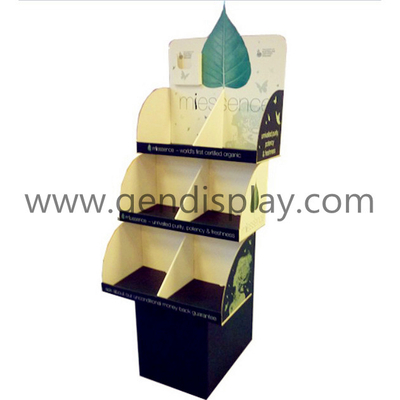Cardboard Floor Display,Custom Tea Floor Display Stand(GEN-FD225)