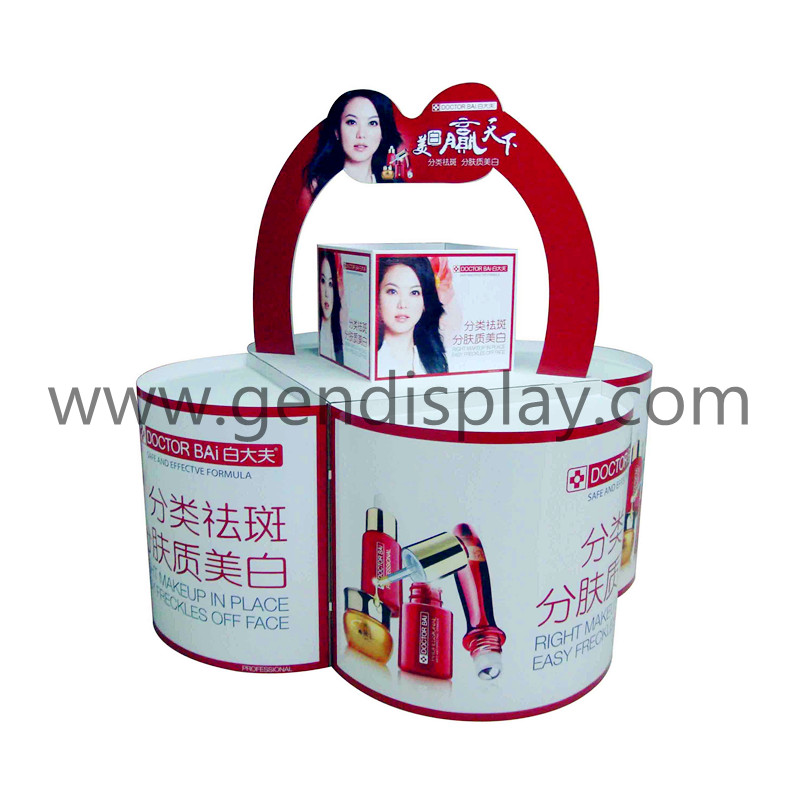 Supermarket Cardboard Cosmetic Pallet Display Stand(GEN-PD015)
